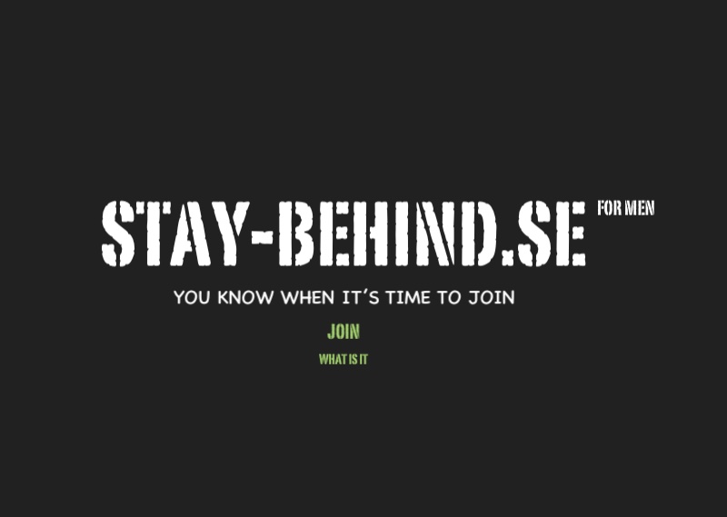 Stay-behind logo